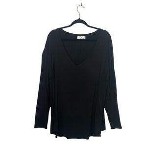 Zenana Women's Black V-Neck Tunic Top Size 3X